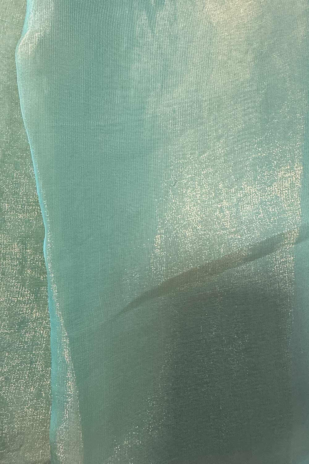 Mira Light Blue Paper Silk Embroidered Ready to Wear One Minute Saree