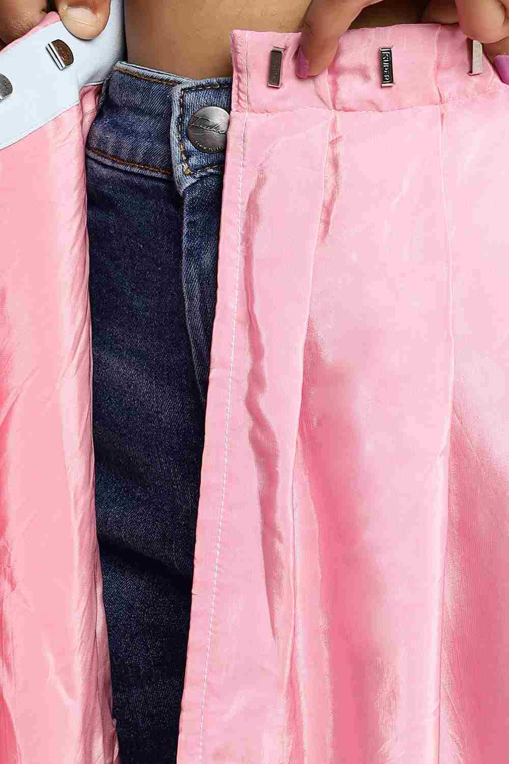 Alia Sky Blue Ombre Crepe Silk Ready2Ship One Minute Saree