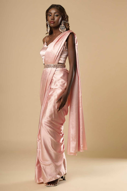 Dolce Satin Bridesmaid One Minute Saree