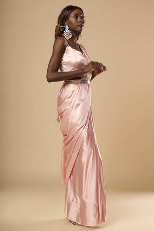 Dolce Satin Bridesmaid One Minute Saree