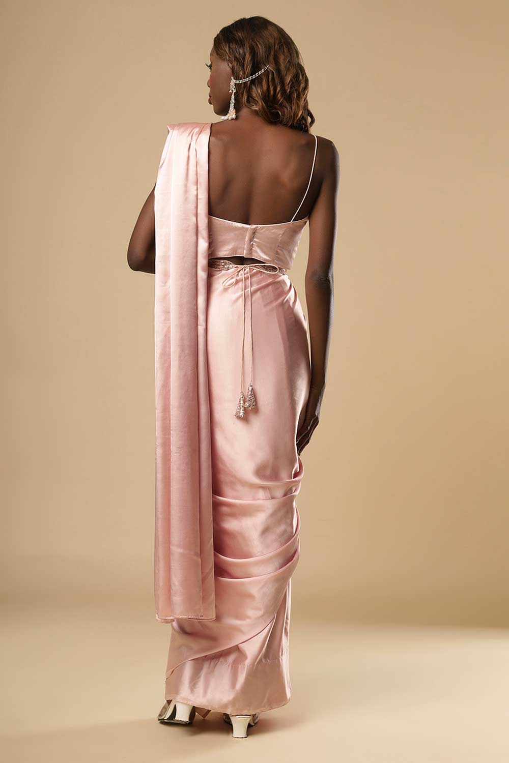 Dolce Satin Bridesmaid One Minute Saree