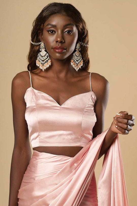 Dolce Satin Bridesmaid One Minute Saree