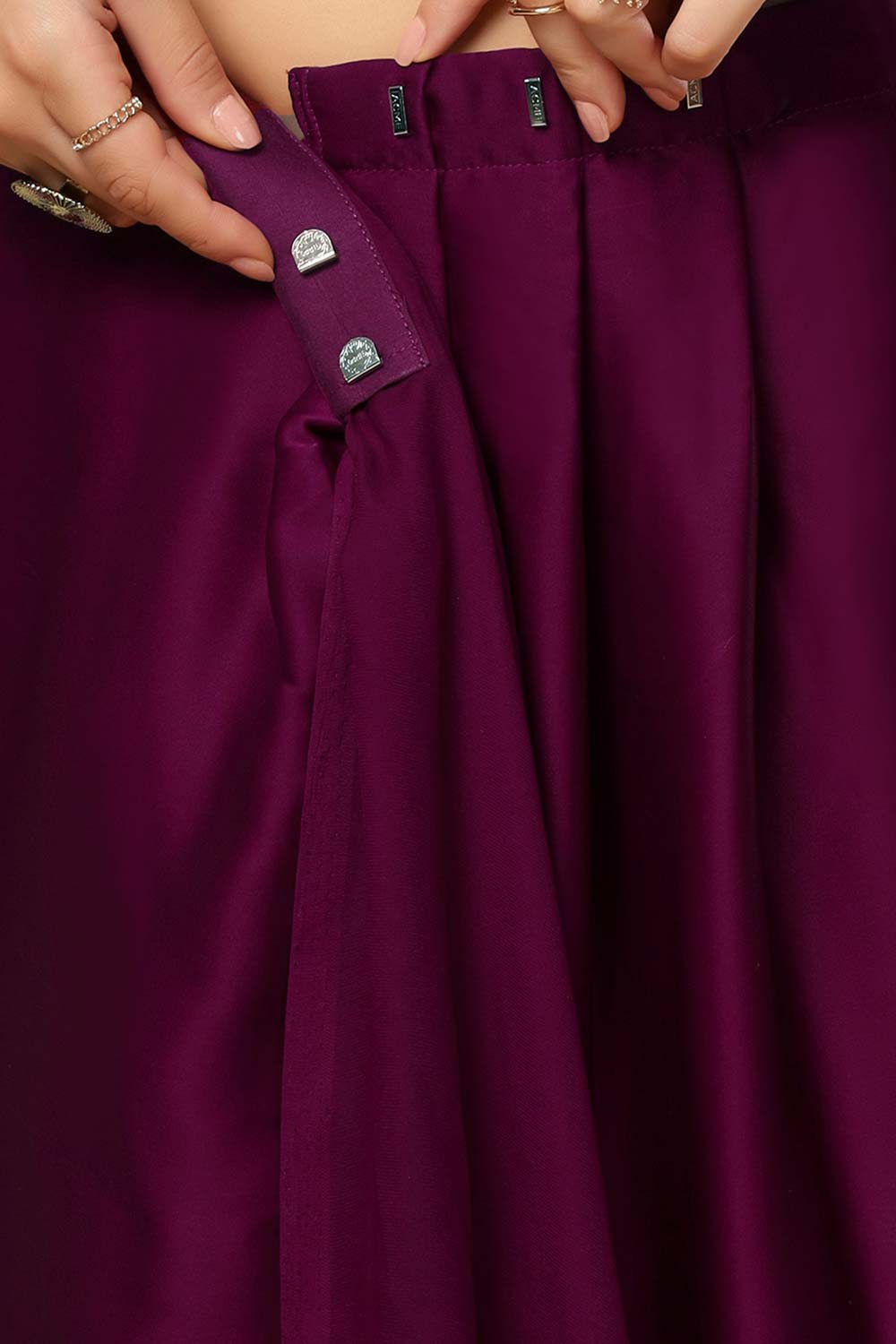 Bianca Burgundy Silk Ready2Ship One Minute Saree