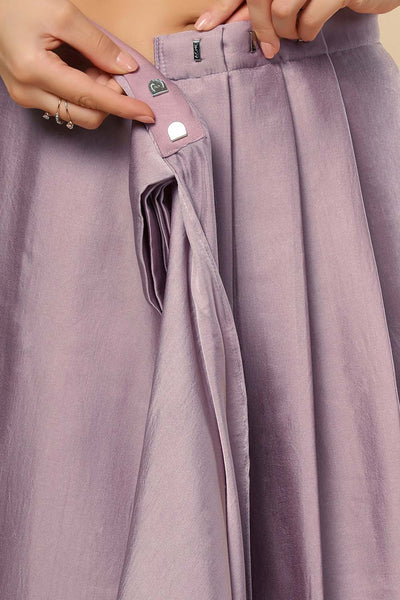 Neri Violet Grey Silk Ready2Ship Minute Saree