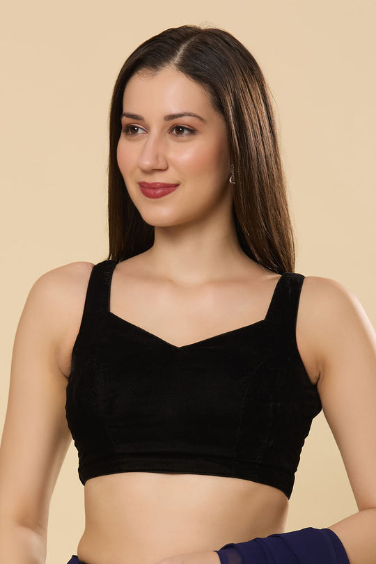 Ayla Dark Navy Georgette Ready to Wear Saree