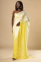 Sana White & Yellow Ombre Sequins One Minute Saree