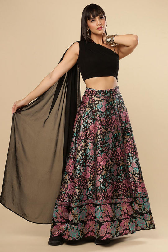スカート Floral Print Silk Wrap Skirt Gucci Floral Print Silk Wrap Skirt - Runway Catalog Fast