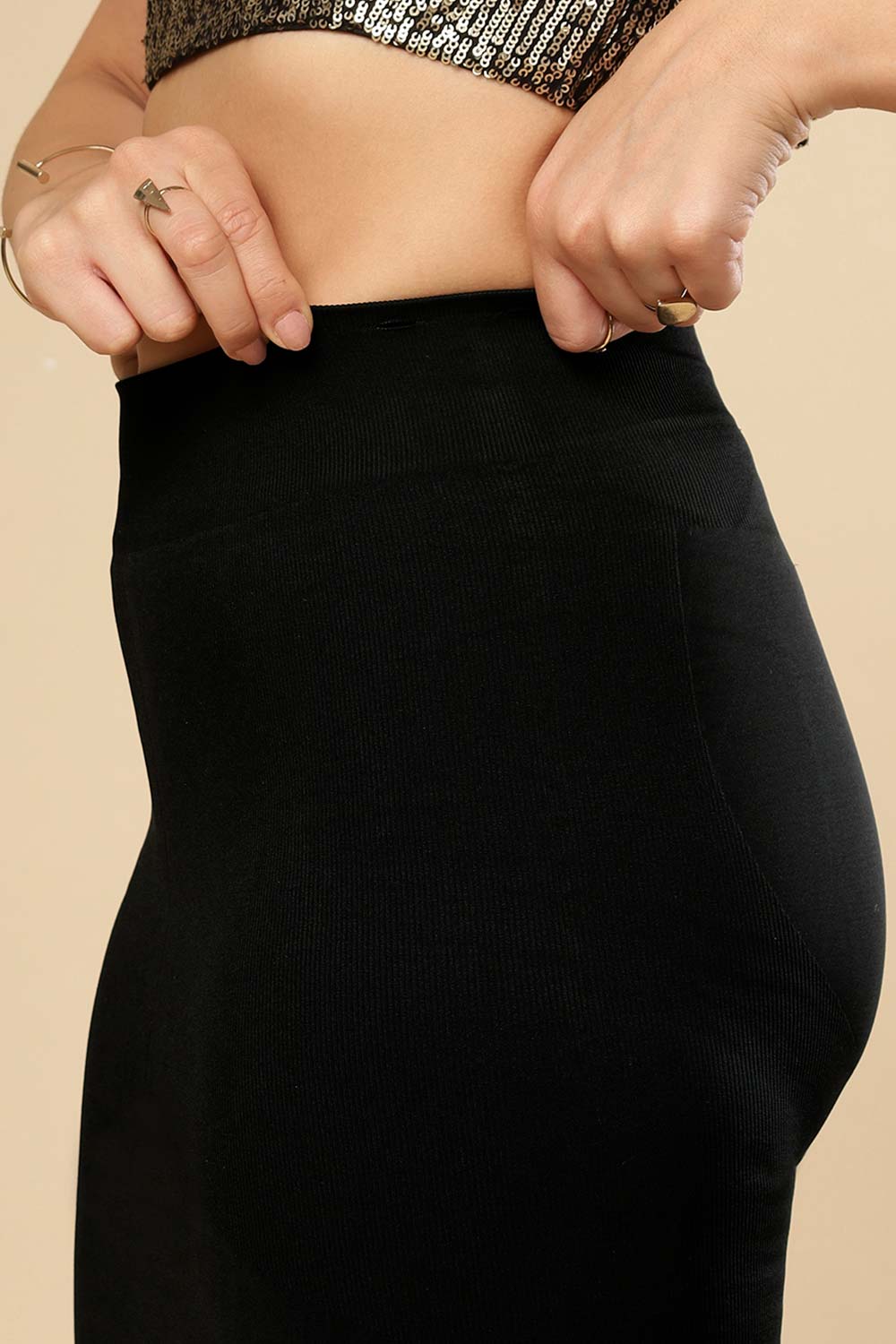 One Minute Saree® Body Forming Saree Shapewear in Black (Ready2ship USA)