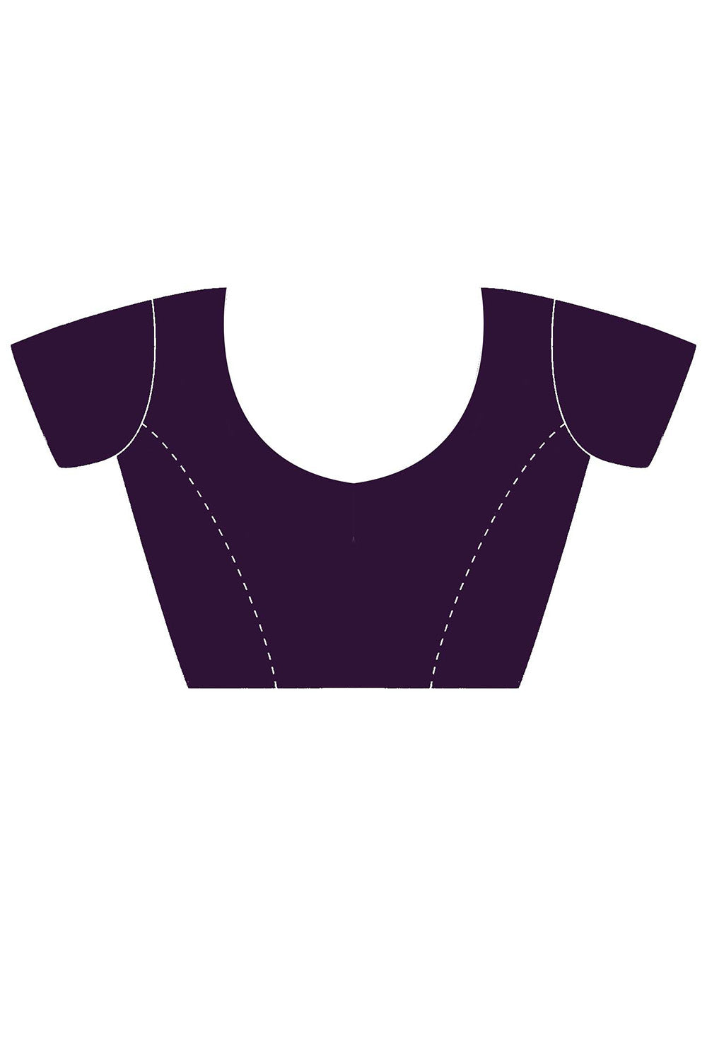 Trisha Purple Georgette Embroidered Ready To Wear One Minute Saree