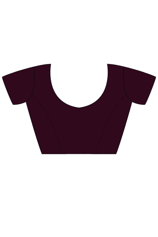 Prerna Purple Vichitra Silk Embellished Ready To Wear One Minute Saree