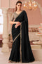 Miranda Black Georgette Designer Border Ready to Wear Saree