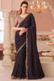 Miranda Purple Georgette Designer Border Ready to Wear Saree