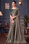 Daria Metallic Green Chiffon Embellished Ready to Wear Saree