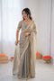 Soni Grey Designer Silk Ready to Wear Saree