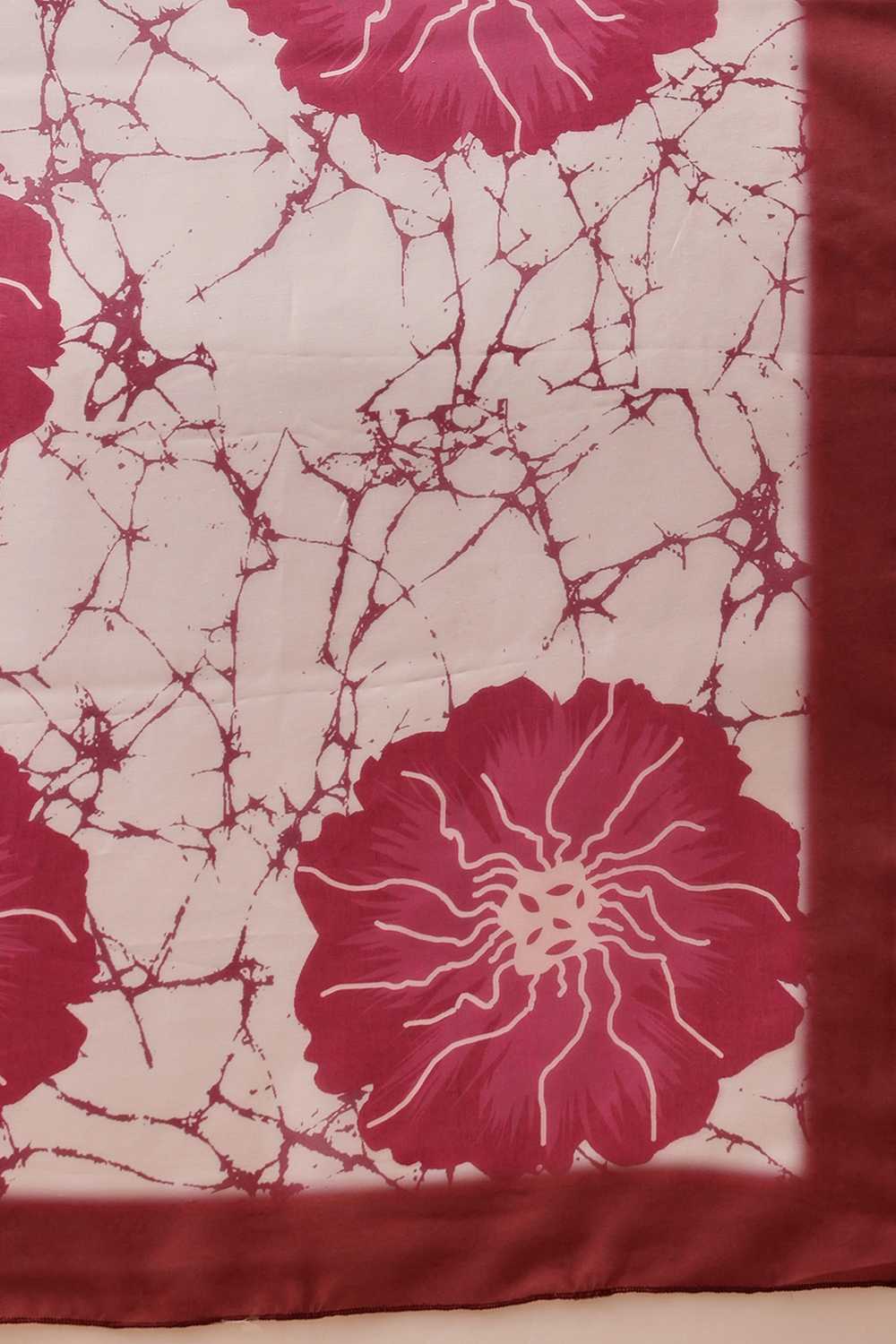 Eva Brown Mul Cotton Floral Digital Printed Ready to Wear One Minute Saree