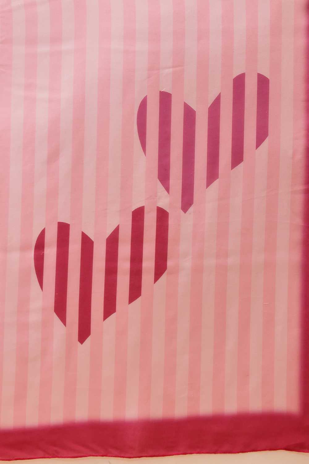 Eva Pink Mul Cotton Striped Digital Printed Ready to Wear One Minute Saree