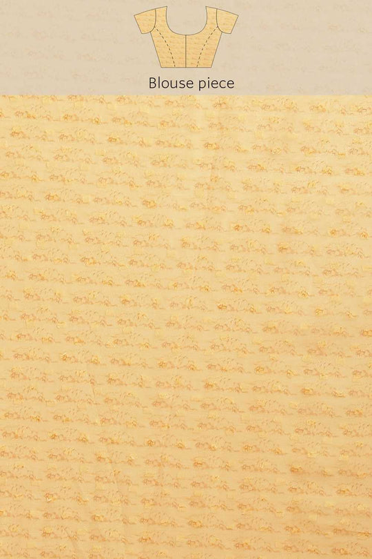 Corrine Yellow Chiffon Floral Digital Printed Ready to Wear One Minute Saree