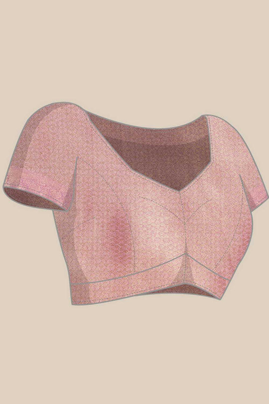 Anise Lavender Tissue Floral Digital Printed Ready to Wear One Minute Saree