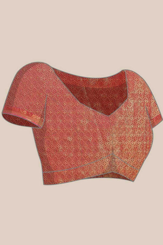 Bina Navy Blue Brocade Woven Ready to Wear One Minute Saree