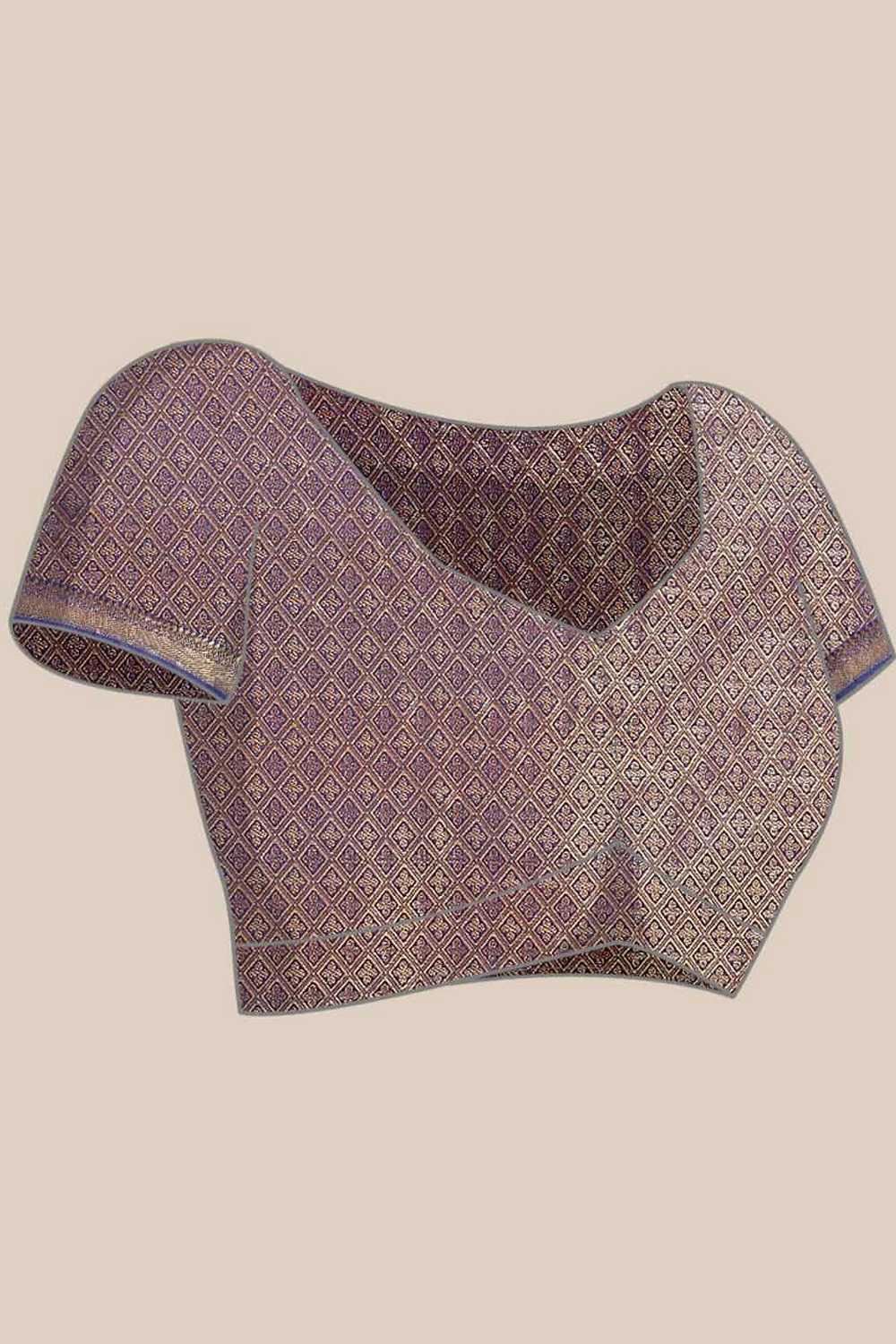 Bina Pink Brocade Woven Ready to Wear One Minute Saree