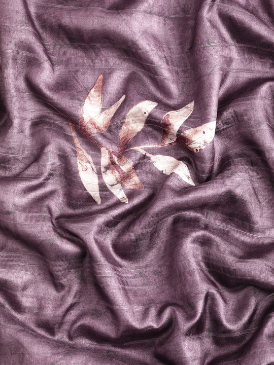 Lucia Lavender Soft Silk Floral Digital Printed Ready to Wear One Minute Saree