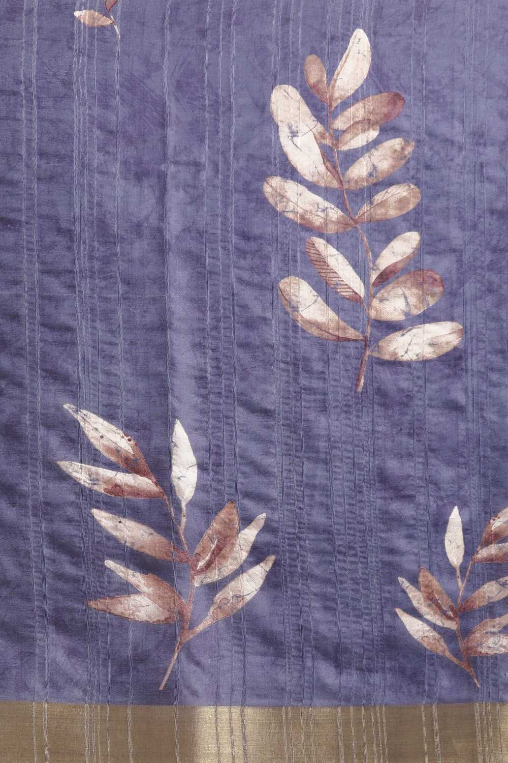 Lucia Blue Soft Silk Floral Digital Printed Ready to Wear One Minute Saree