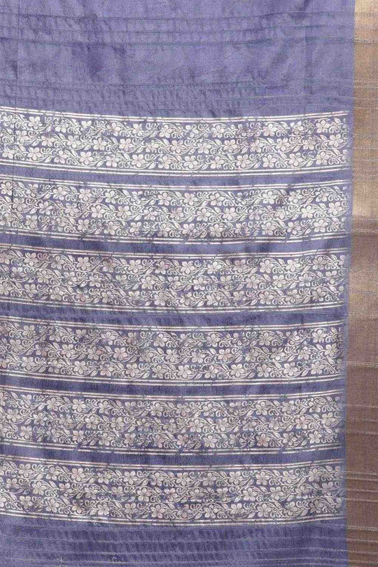 Lucia Blue Soft Silk Floral Digital Printed Ready to Wear One Minute Saree