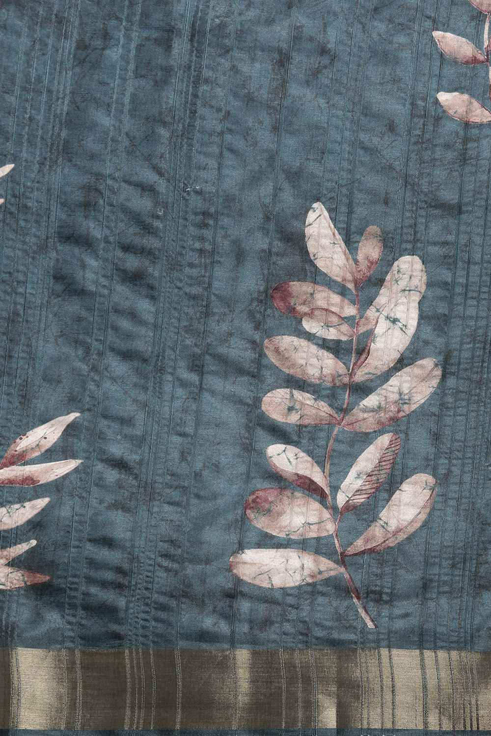 Lucia Teal Soft Silk Floral Digital Printed Ready to Wear One Minute Saree