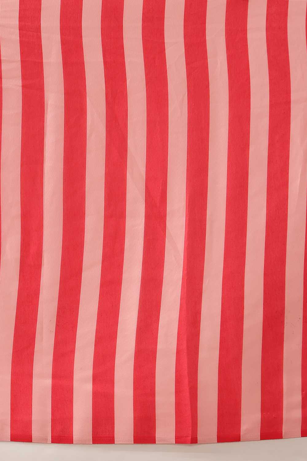 Eva Pink Mul Cotton Striped Digital Printed Ready to Wear One Minute Saree