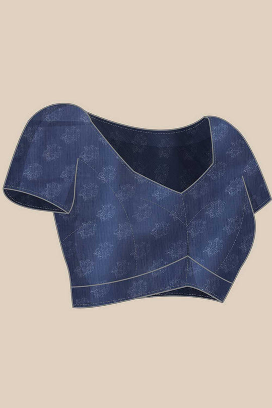 Eva White Mul Cotton Kalamkari Digital Printed Ready to Wear One Minute Saree