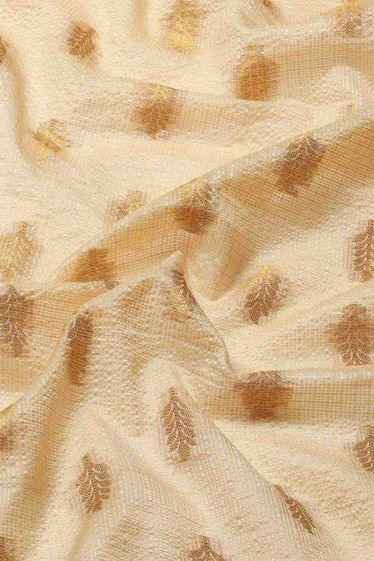 Anise Navy Blue Tissue Floral Woven Ready to Wear One Minute Saree