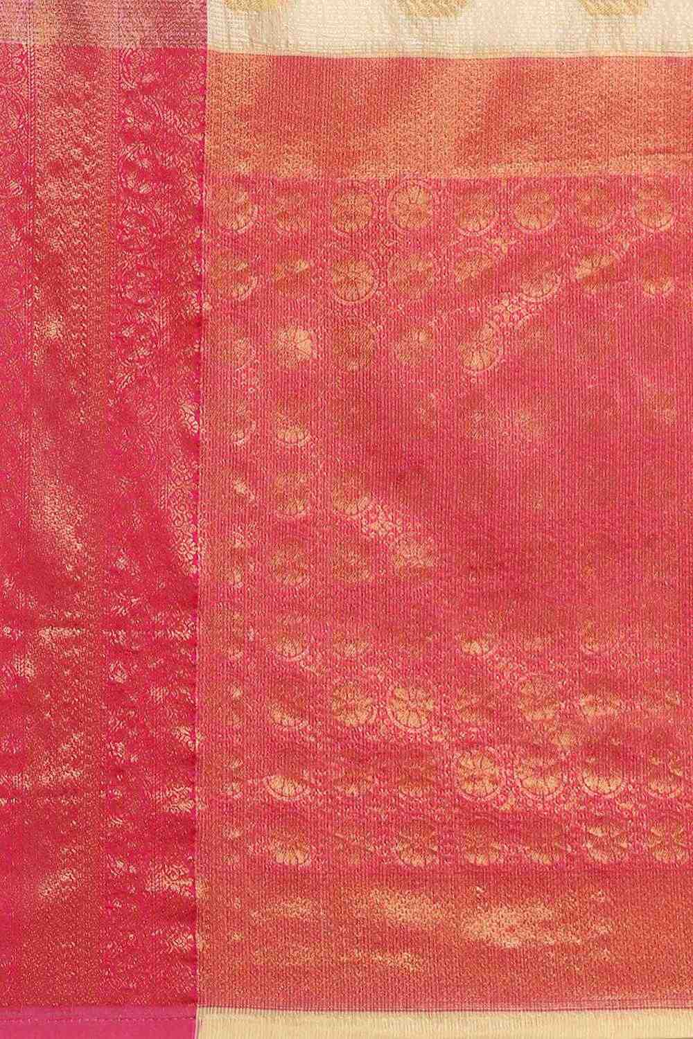 Anise Yellow Tissue Floral Woven Ready to Wear One Minute Saree