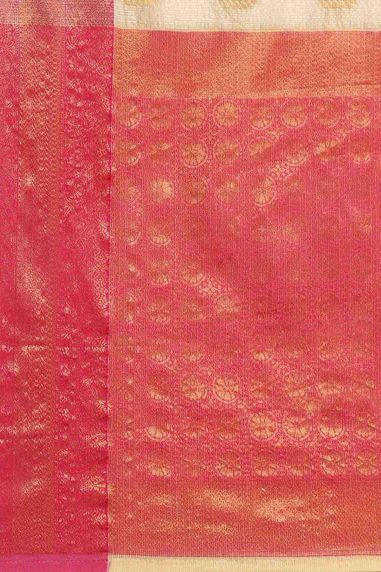 Anise Yellow Tissue Floral Woven Ready to Wear One Minute Saree