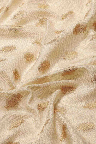 Anise Green Tissue Floral Woven Ready to Wear One Minute Saree
