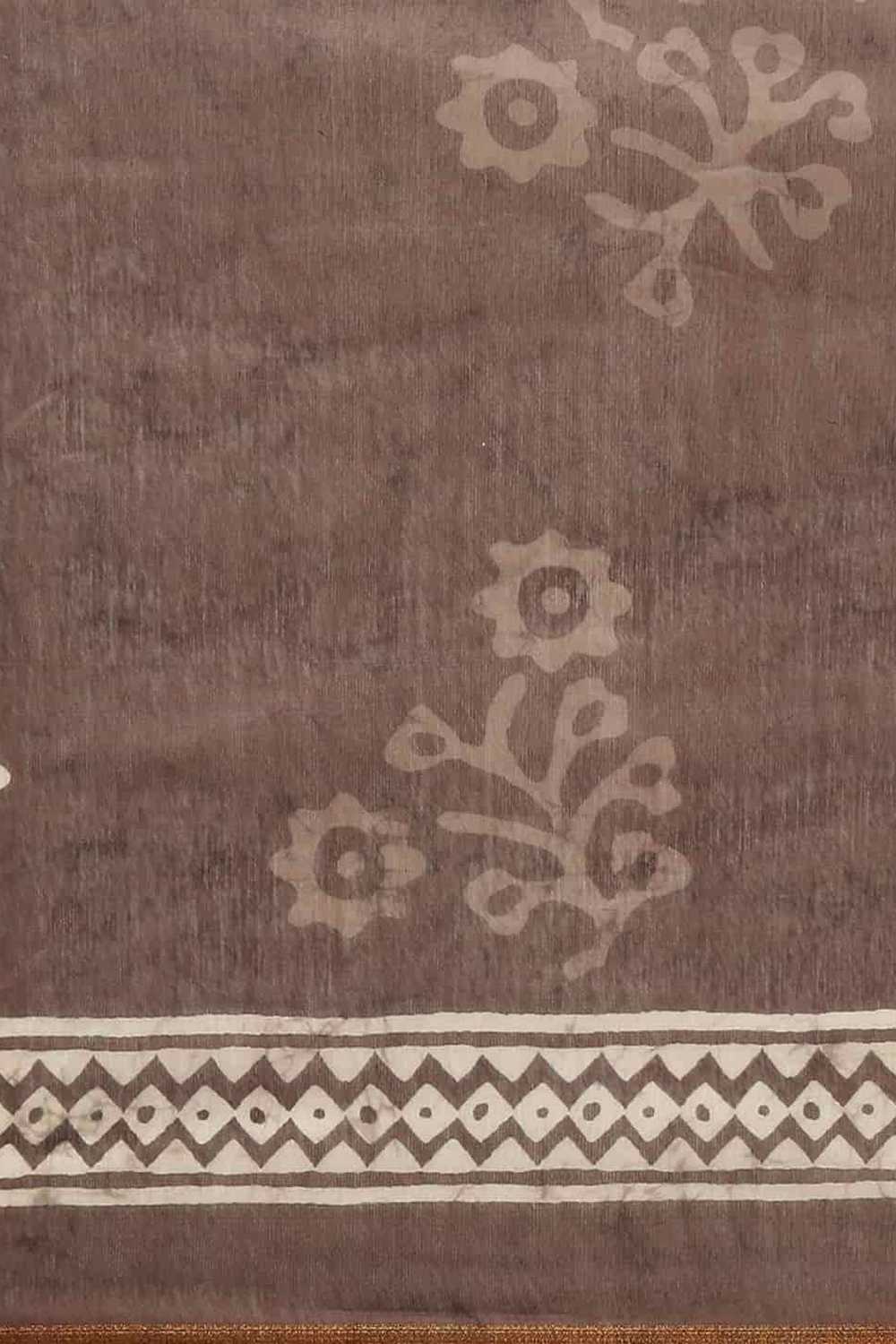 Zora Green Cotton Blend Abstract Digital Printed Ready to Wear One Minute Saree