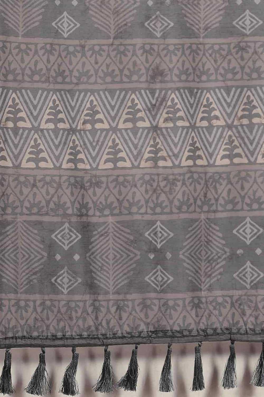 Zora Purple Cotton Blend Abstract Digital Printed Ready to Wear One Minute Saree