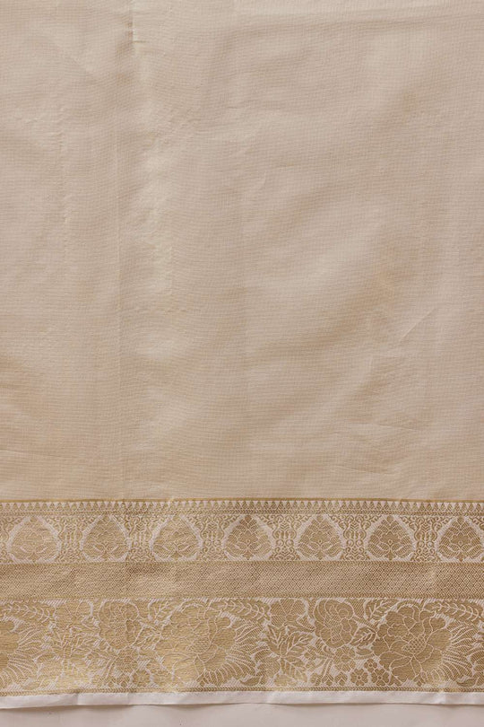 Joy Beige Tissue Woven Ready to Wear One Minute Saree