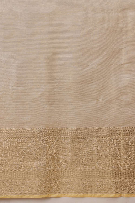 Isa Beige Tissue Woven Ready to Wear One Minute Saree