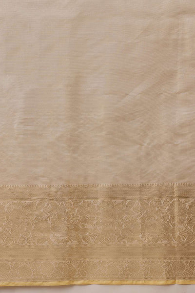 Isa Beige Tissue Woven Ready to Wear One Minute Saree
