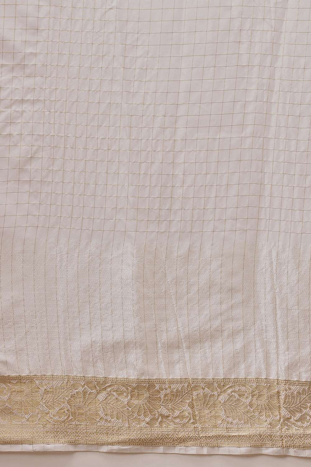 Leana Off White Soft Silk Woven Ready to Wear One Minute Saree