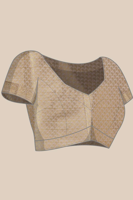 Leana Off White Soft Silk Woven Ready to Wear One Minute Saree