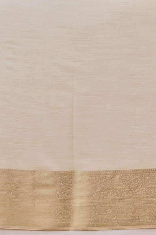 Prisha Beige Georgette Woven Ready to Wear One Minute Saree