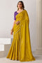 Sandie Mustard Silk Floral Woven Ready to Wear Saree