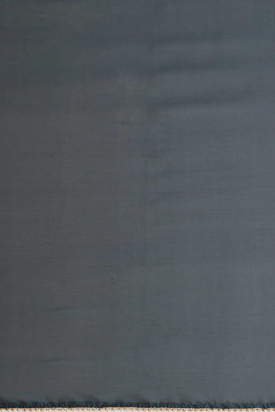 Avani Teal Blue Georgette Solid One Minute Saree