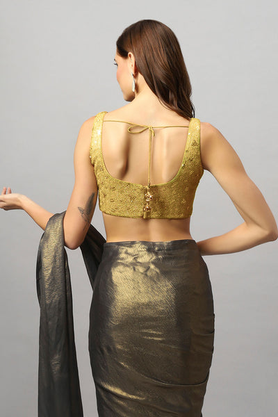 Ciara Gold & Sequins Sleeveless Blouse
