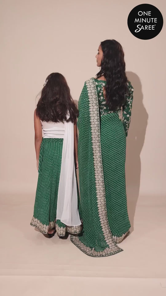 Chiara Stretchable Silk Shoulder Drape Blouse in White for Kids & Tweens