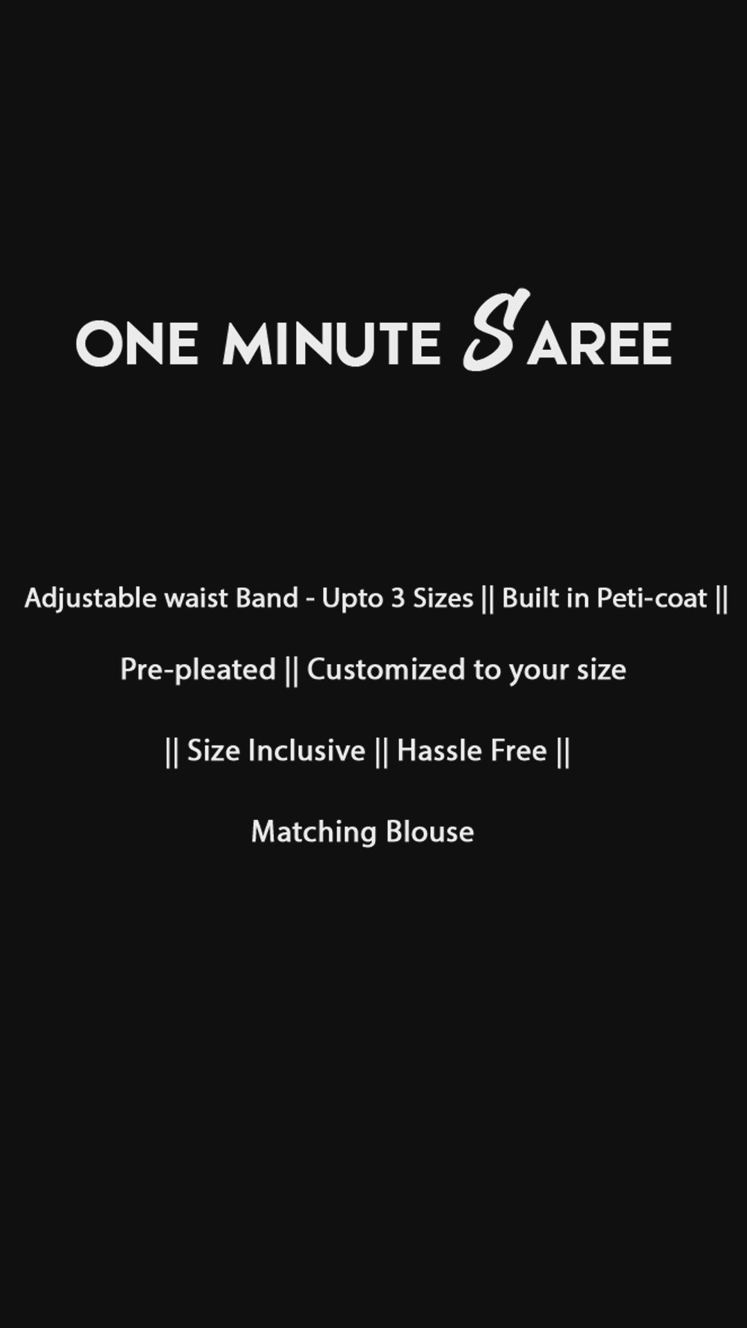 Chloe Beige Georgette Floral Sequence Ready to Wear One Minute Saree