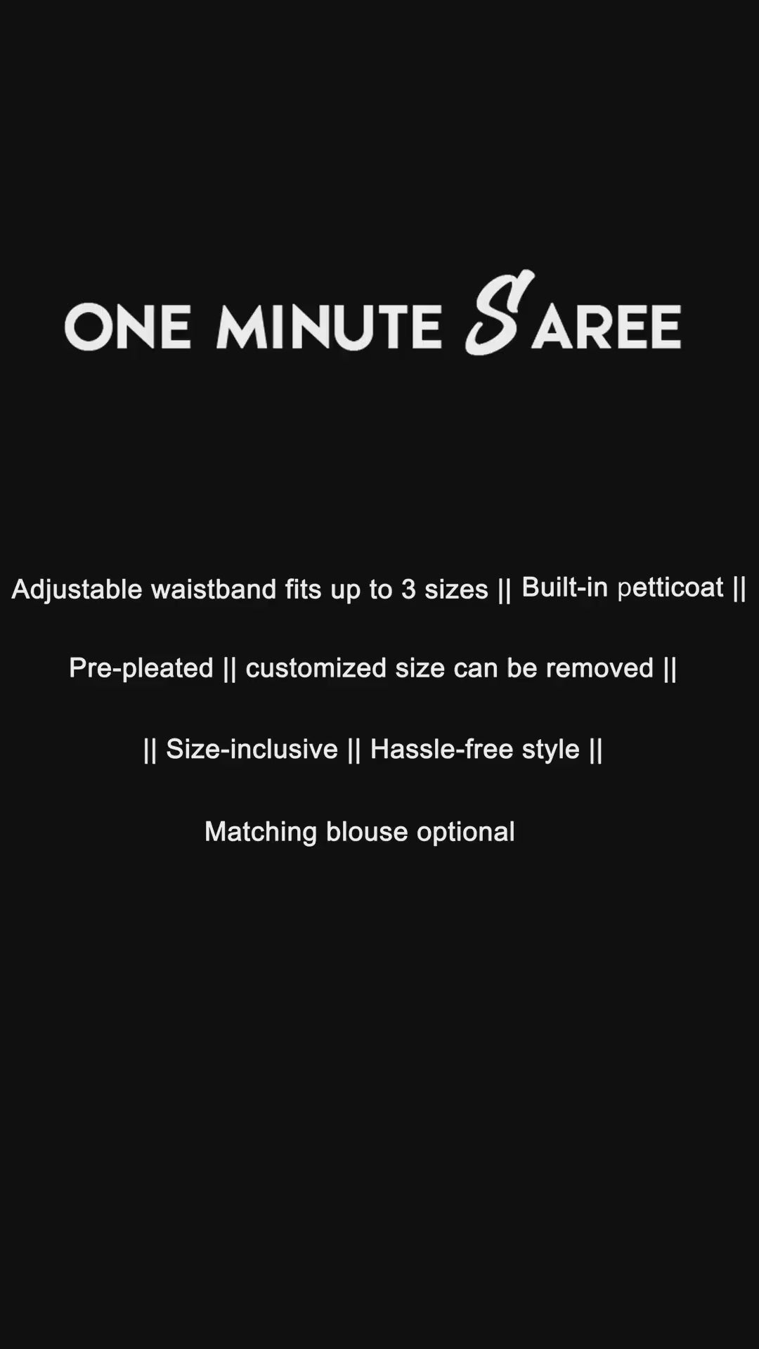 Meera Peach & Gold Crepe Shimmer Cruch Ready to Wear One Minute Saree