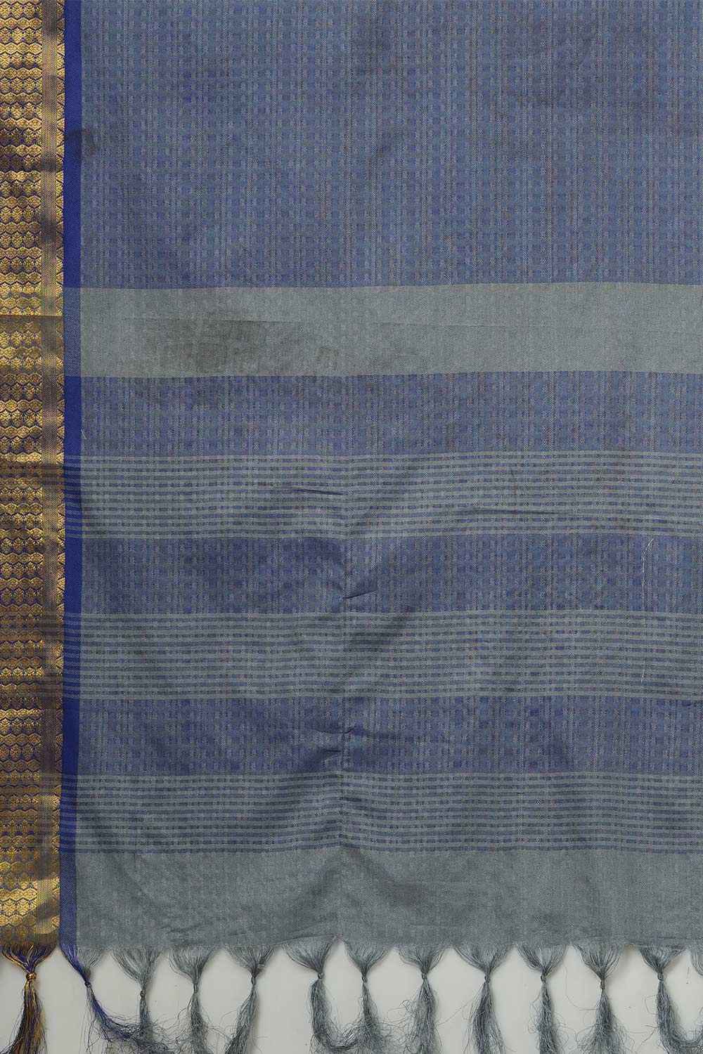 Bina Blue Aura Silk Woven Taant One Minute Saree