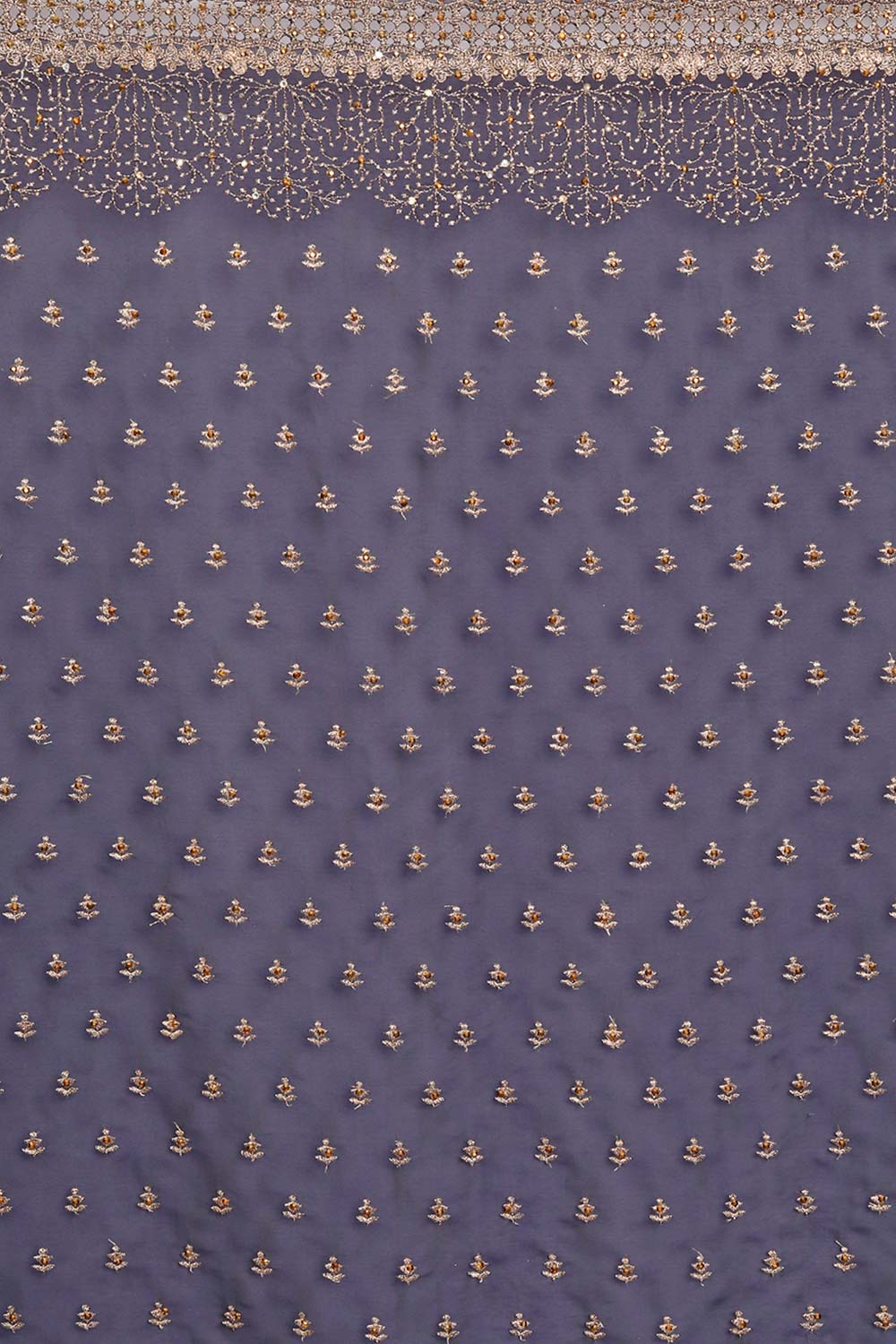 Nina Navy Art Silk Golden Zari Embroidered One Minute Saree